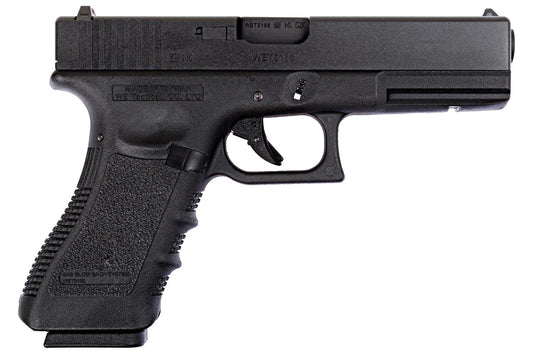 WE G17 Gen3 GBB Airsoft Pistol (Black/Silver/Tan)