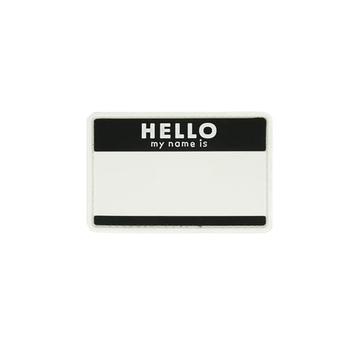 PVC Morale Patch - Hello My Name Is