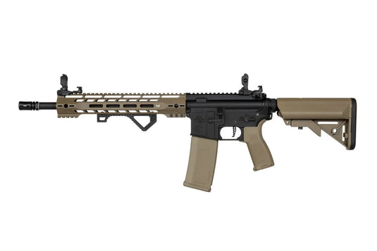 Specna Arms RRA E14 EDGE 2.0 Carbine Black Airsoft Rifle (Black/Tan)