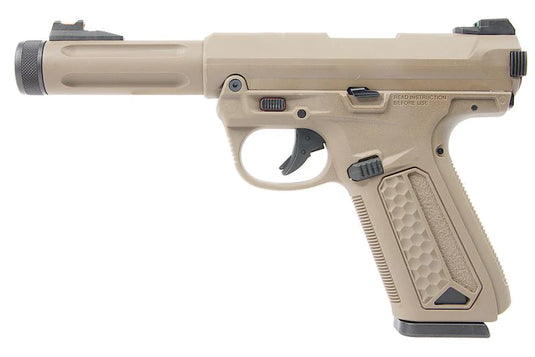 Action Army AAP-01 Assassin Full Auto GBB Airsoft Pistol (Black/Tan)