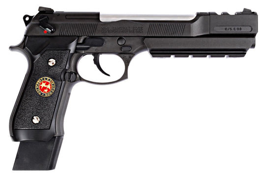 WE M92 Biohazard Special Edition GBB Airsoft Pistol (Black/Silver/BB Custom)
