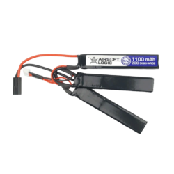 Airsoft Logic 11.1v 1100mah Triple-Split LiPo Battery - Tamiya