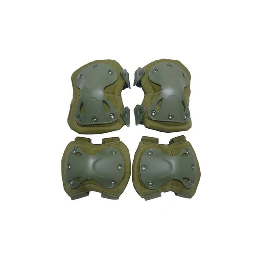 Krousis Tactical Knee and Elbow Pad Set (Black/OD/Tan)