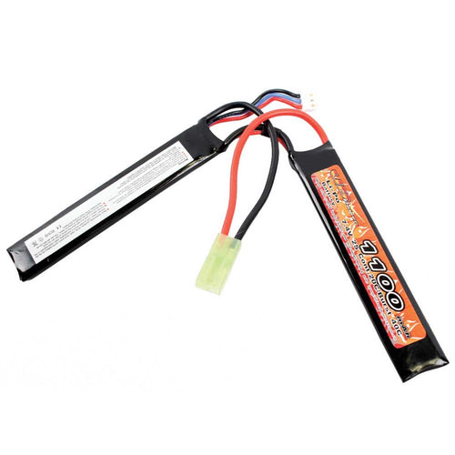 VB POWER 7.4V 1100MAH 20C LIPO SPLIT STICK TAMIYA