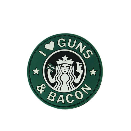 PVC Morale Patch - Guns & Bacon