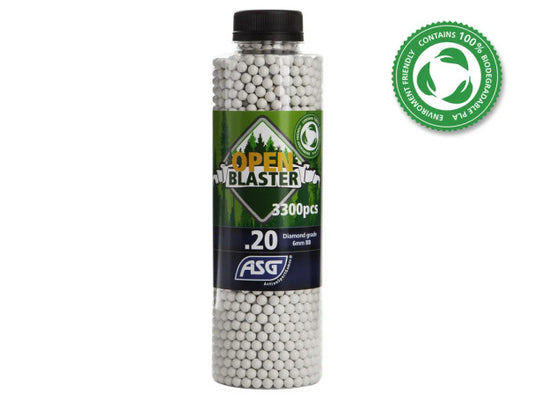 ASG Open Blaster 6mm Airsoft BIO BB 0.20-0.28g 3300ct White
