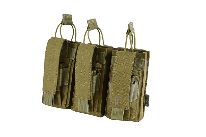 Load image into Gallery viewer, SDW-427 AK/9mm Kangaroo Open Top Triple Mag Pouch
