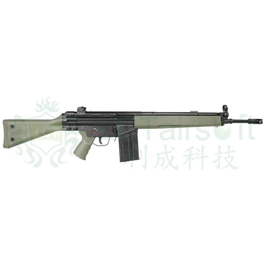 LCT Stamped Steel G3A3 DMR Airsoft AEG - Green