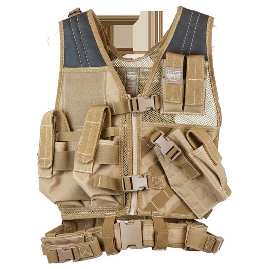 Valken Crossdraw Airsoft Vest w/ Integrated Pouches - Youth