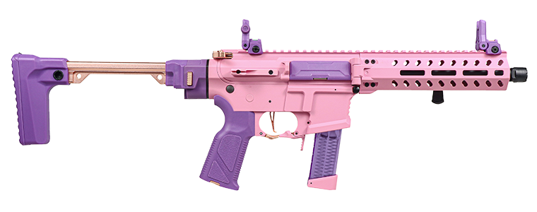 Load image into Gallery viewer, G&amp;G FAR9 Folding Airsoft AEG PDW - Pink Edition
