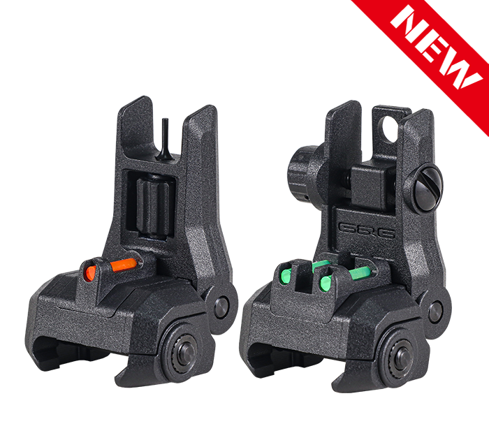 Load image into Gallery viewer, G&amp;G Flip-Up Dual Function Fibre Optic Iron Sight Set
