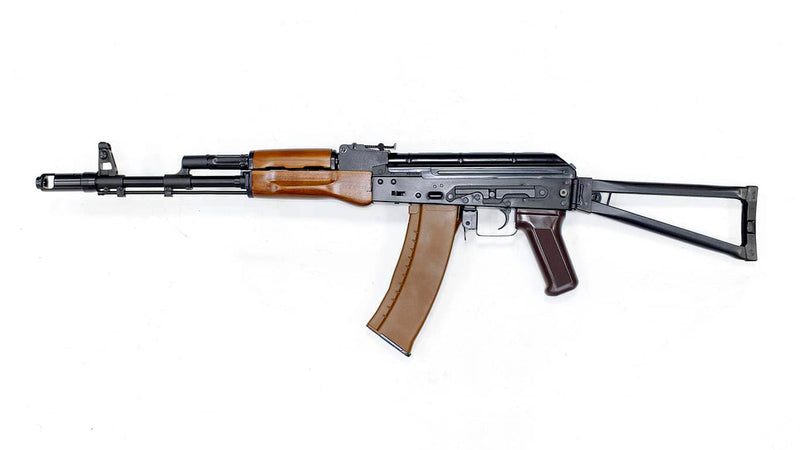 Load image into Gallery viewer, E&amp;L AKS74n Stamped Steel Airsoft AEG w/ Real Wood Furniture
