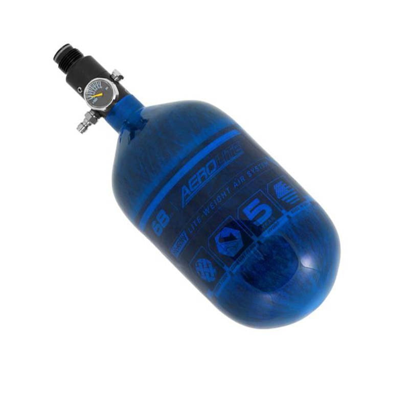 Load image into Gallery viewer, HK Army AeroLite Carbon Fiber Tank - 48ci / 4500psi (Clear/Red/Blue)
