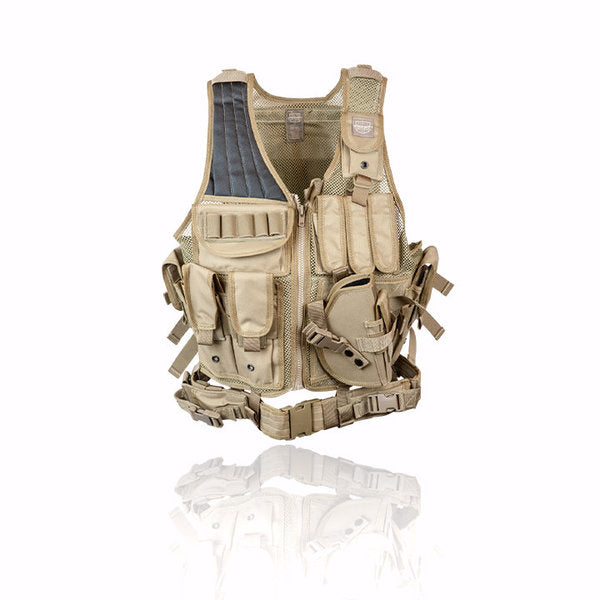 Load image into Gallery viewer, Valken Crossdraw Airsoft Vest w/ Integrated Pouches - Adult
