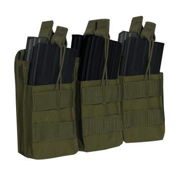 Load image into Gallery viewer, Rothco MOLLE Open Top Six Rifle Mag Pouch
